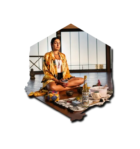 Meditation and ritual with Florida Water